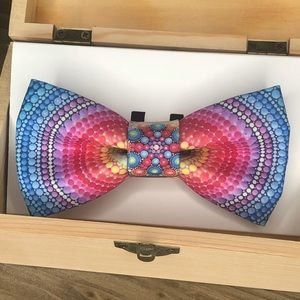 NEW Novelty Adjustable Bow Tie by NDT, Psychadelic